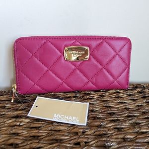Michael Kors NWT Hamilton Quilt Continental Wallet